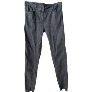 Pure DKNY grey linen blend pants 6